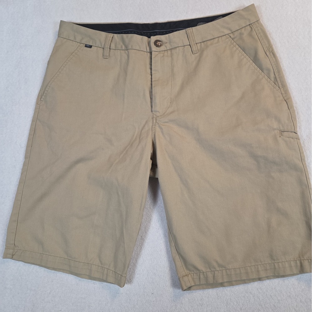Fox Racing Men's Essex Stretch Chino Khaki Chino Shorts Size 36